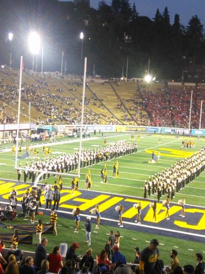 UC Berkley開催のアメリカンフットボールの観戦